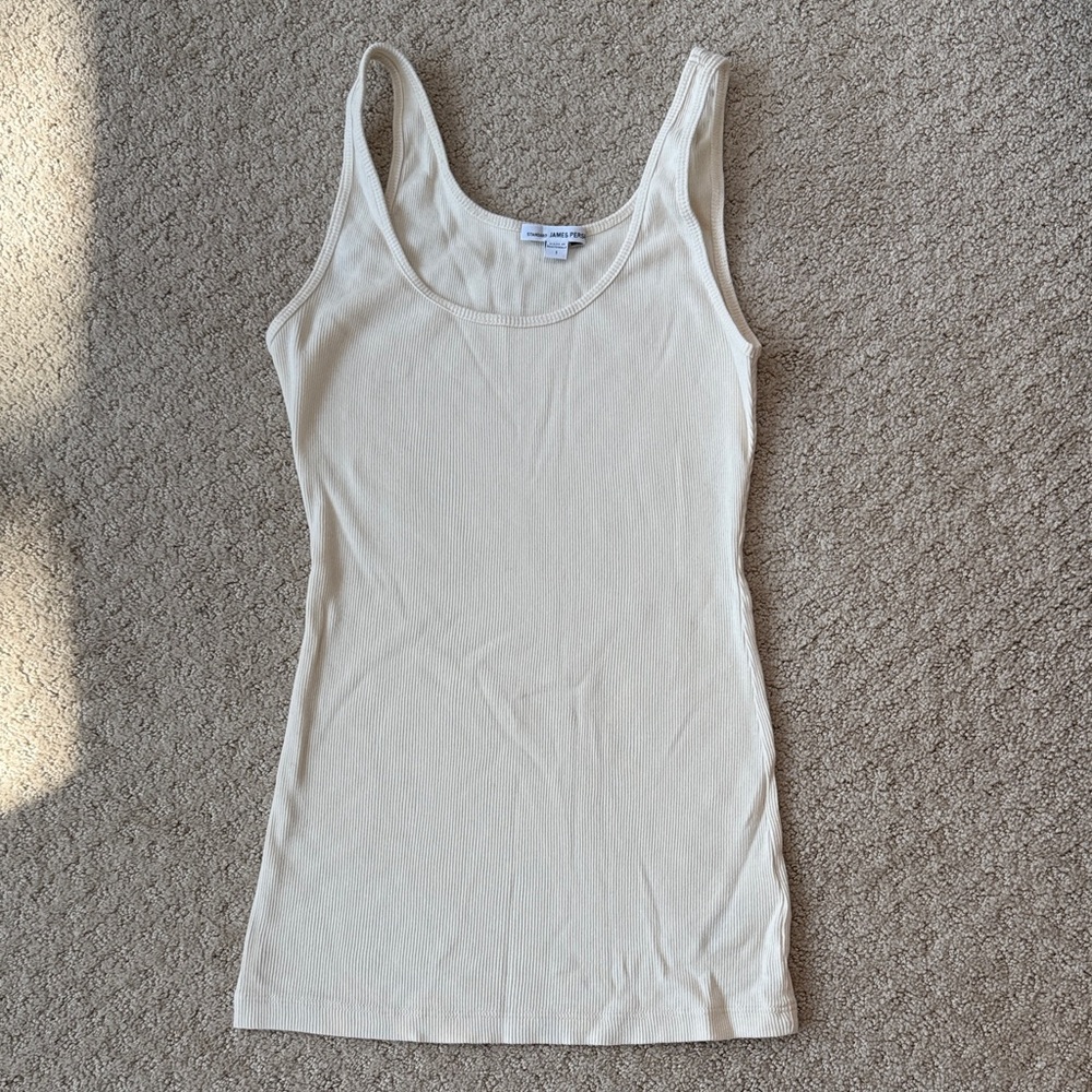 James Perse Ribbed Tank Top – Size 1 (Small)